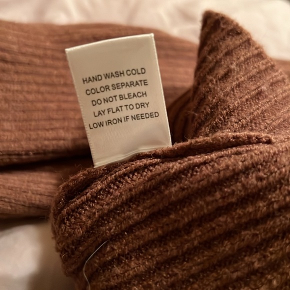 Gilli Women’s Sweater Plus Brown Tan Stripe Cropped Women's 2X EUC - Picture 6 of 11